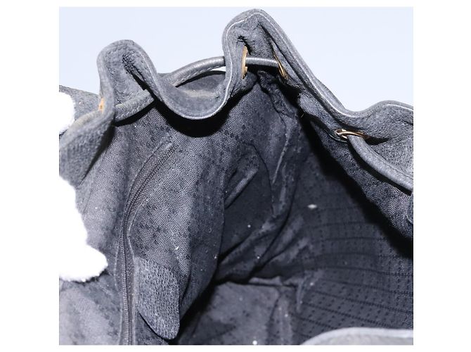 Zaino Gucci Bamboo Camoscio Nero Oro 003 1998 0016 Auth th6031 D'oro - vista 30