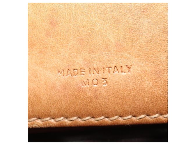 Céline Borsa a spalla in tela Macadam CELINE beige oro Auth bs25460 D'oro - vista 12