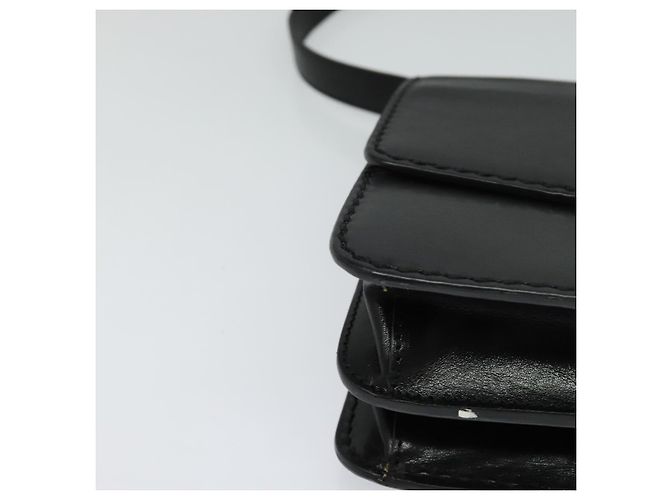 Chloé Borsa a Spalla Chloe in Pelle Nera Oro Auth 123811 Nero D'oro - vista 14