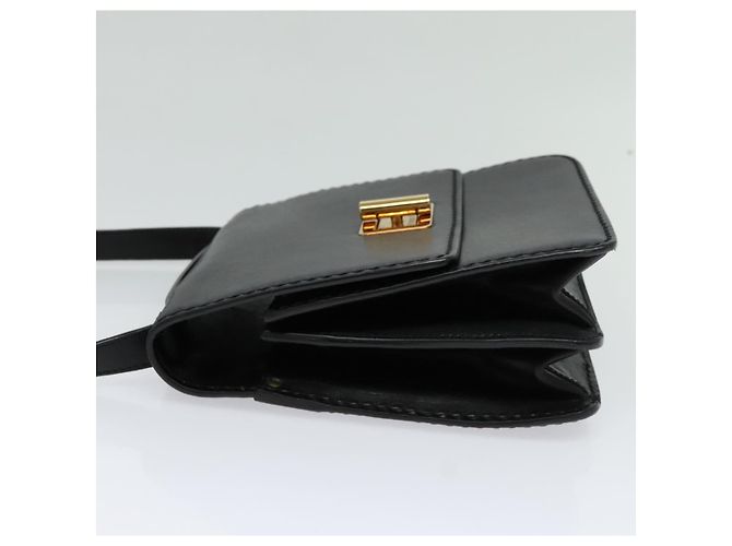 Chloé Borsa a Spalla Chloe in Pelle Nera Oro Auth 123811 Nero D'oro - vista 3