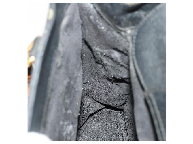 Bamboo Borsa a mano GUCCI in bambù in suede nero e oro Auth mr1297 D'oro - vista 19