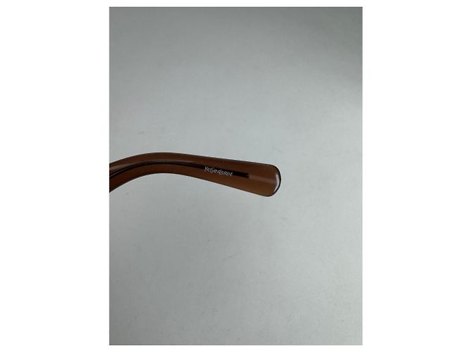 Saint Laurent Occhiali da sole vintage Ysl marroni Marrone - vista 10