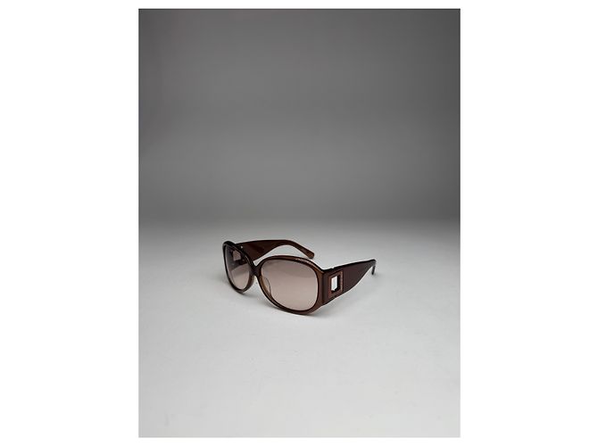 Saint Laurent Occhiali da sole vintage Ysl marroni Marrone - vista 13