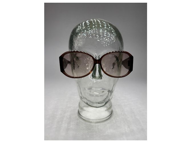 Saint Laurent Occhiali da sole vintage Ysl marroni Marrone - vista 5