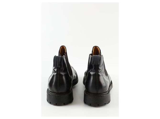 Botas Church's de couro pretas - vista 2