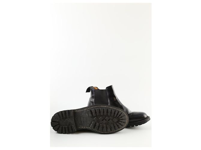 Botas Church's de couro pretas - vista 6