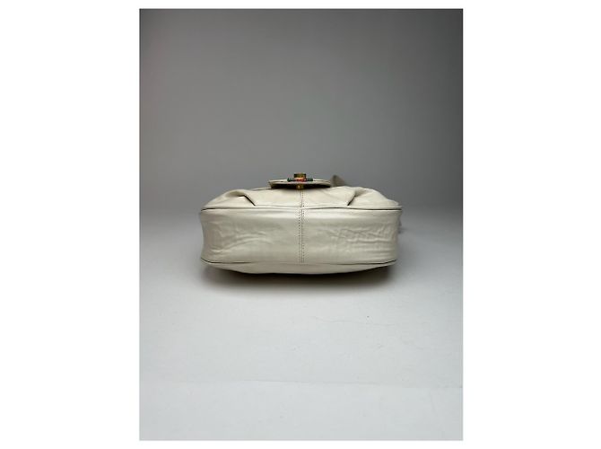 Vintage Gucci Leder Tasche weiß - Ansicht 10