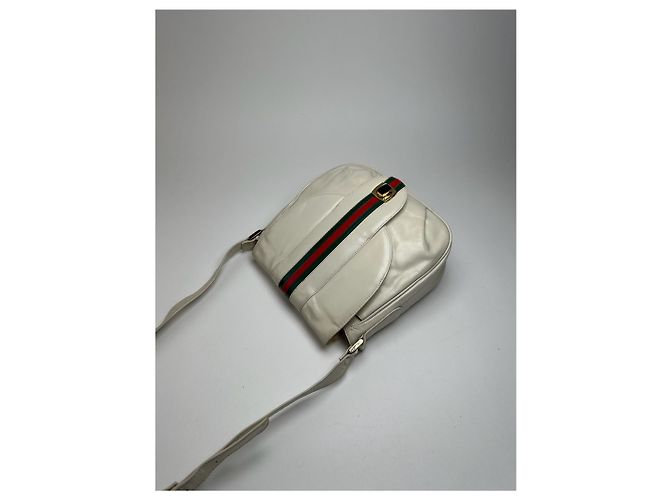 Vintage Gucci Leder Tasche weiß - Ansicht 11