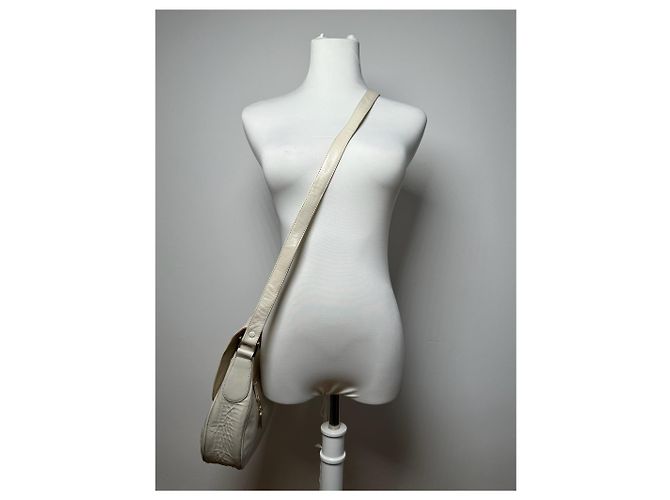 Vintage Gucci Leder Tasche weiß - Ansicht 2