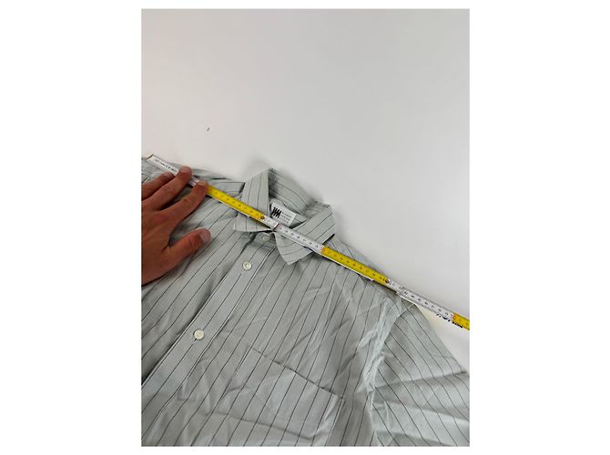 Vintage Issey Miyake Karierte Hemd Weiß M Grau - Ansicht 10