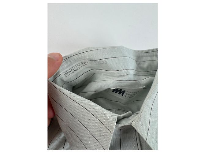 Vintage Issey Miyake Karierte Hemd Weiß M Grau - Ansicht 11