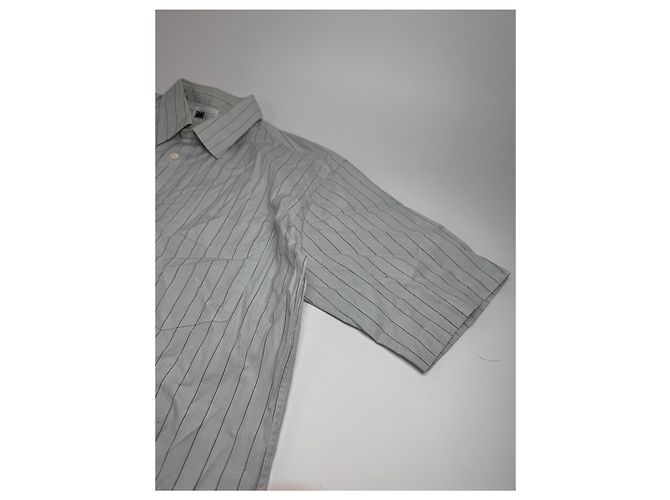 Vintage Issey Miyake Karierte Hemd Weiß M Grau - Ansicht 12