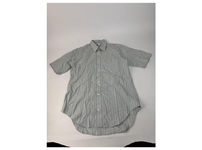 Vintage Issey Miyake Karierte Hemd Weiß M Grau - vista 15