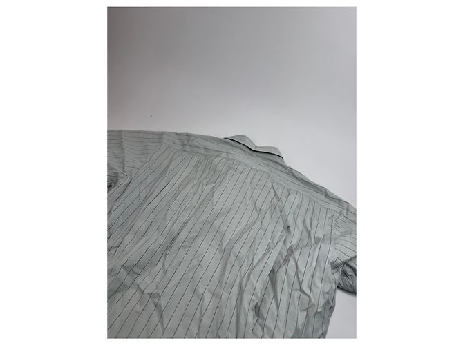 Vintage Issey Miyake Karierte Hemd Weiß M Grau - Ansicht 5