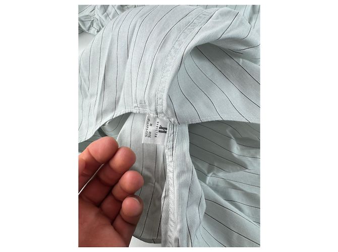 Vintage Issey Miyake Karierte Hemd Weiß M Grau - Ansicht 6