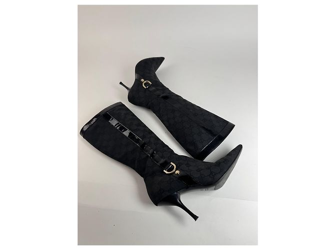 Stivali con tacco vintage monogramma Gucci 37,5 - vista 6