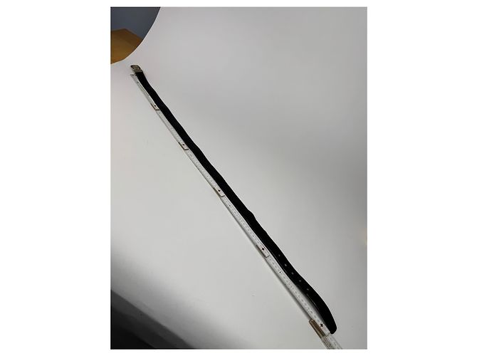 Céline Cintura in pelle nera Vintage Celine Paris Sport Nero - vista 3