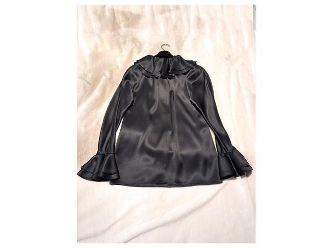 Chanel Haute Couture Bluse S Schwarz - Ansicht 3