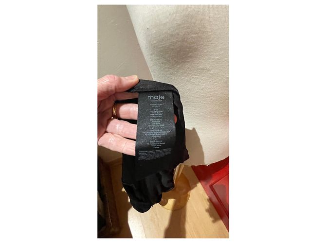 Maje Spitzenkleid lang schwarz - Ansicht 10