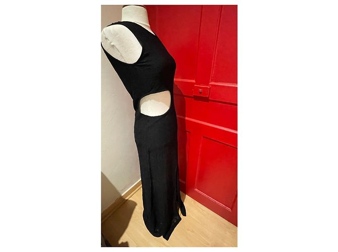 Maje Spitzenkleid lang schwarz - Ansicht 3