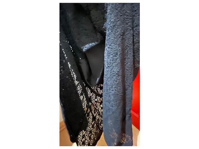 Maje Spitzenkleid lang schwarz - Ansicht 9