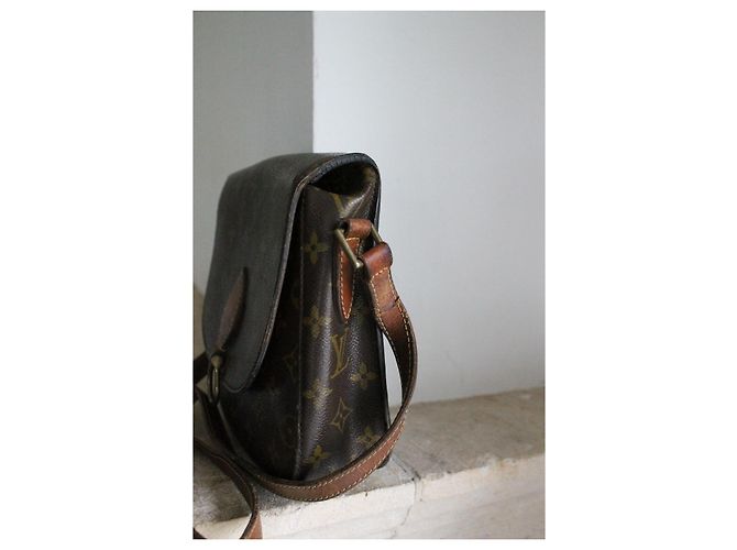 Borsa Louis Vuitton Saint Cloud Marrone Tela e Pelle - vista 3