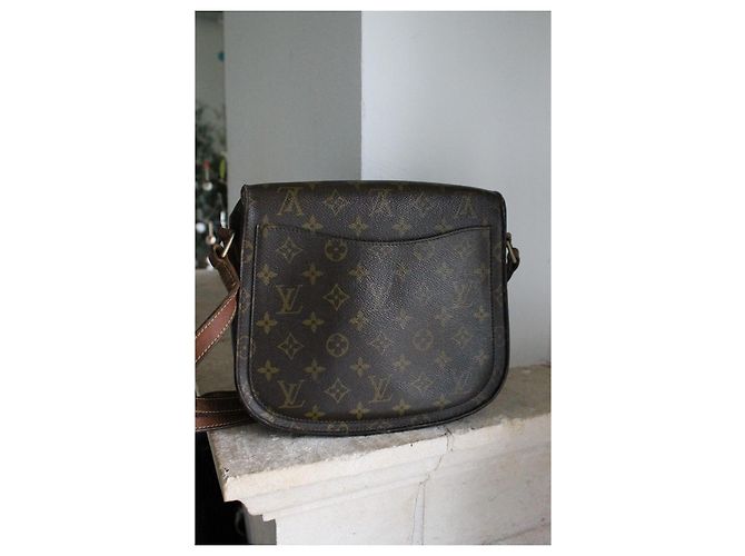 Borsa Louis Vuitton Saint Cloud Marrone Tela e Pelle - vista 4