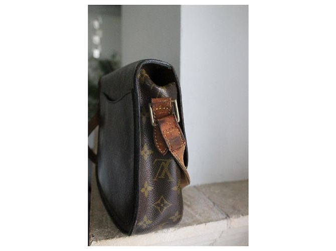 Borsa Louis Vuitton Saint Cloud Marrone Tela e Pelle - vista 5