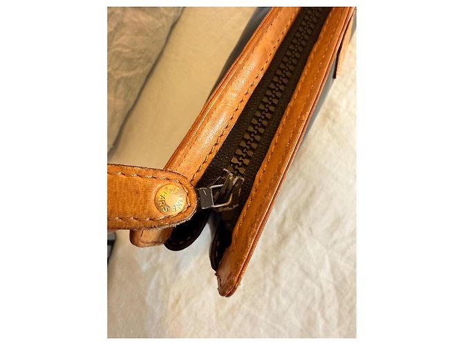 Triomphe Céline Triumph Tasche aus schwarzem und camel Leder – Hergestellt in Italien Hellbraun - Ansicht 5