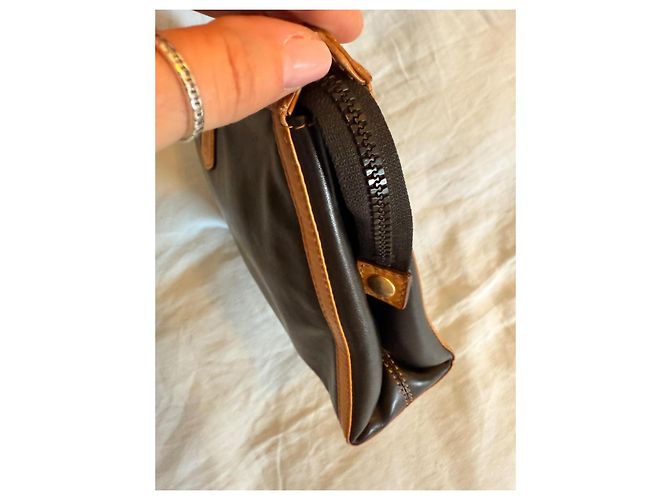 Triomphe Céline Triumph Tasche aus schwarzem und camel Leder – Hergestellt in Italien Hellbraun - Ansicht 8