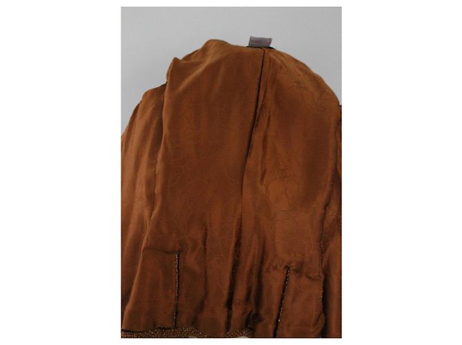 Jaqueta Chanel de lã e viscose laranja - vista 11
