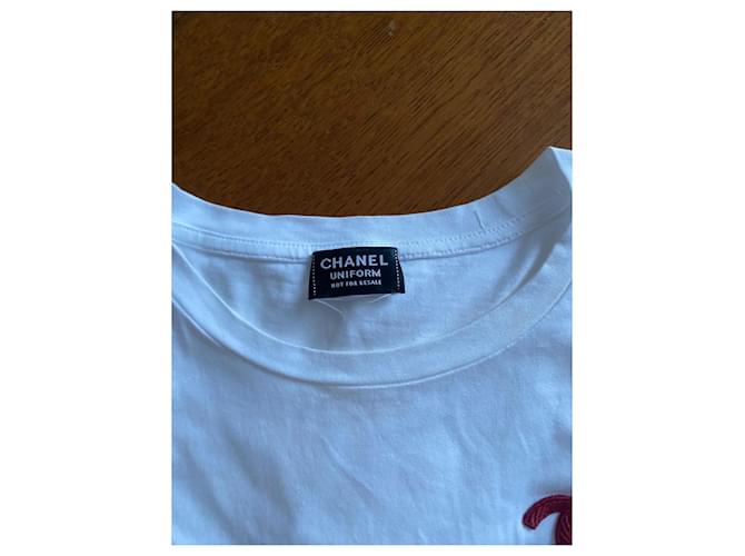 Cambon Camiseta Chanel de algodón blanca Blanco - vista 5