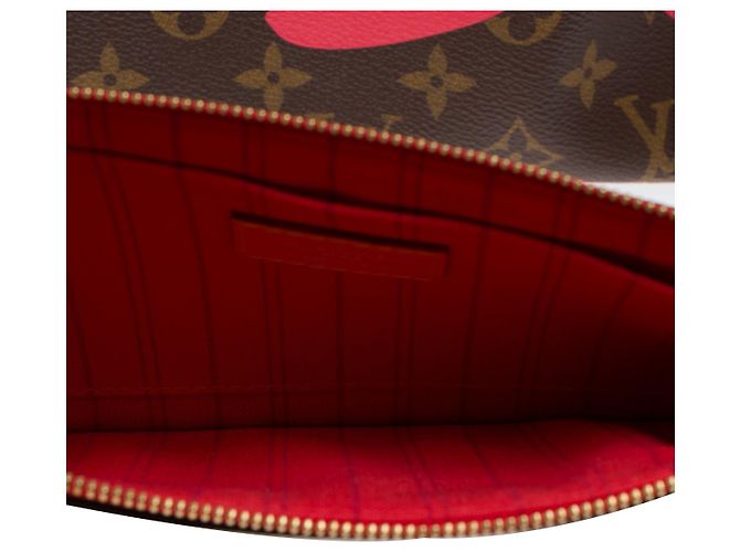 Bolso LOUIS VUITTON Neverfull en Lona Marrón - 102659 Castaño - vista 11