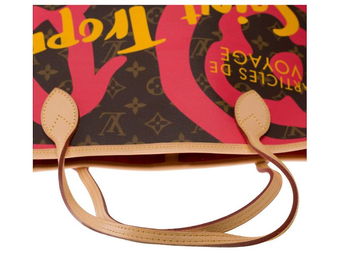 Bolso LOUIS VUITTON Neverfull en Lona Marrón - 102659 Castaño - vista 12