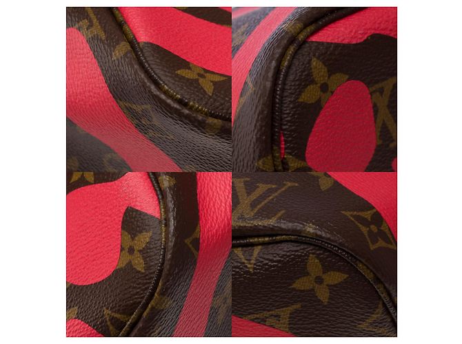 Bolso LOUIS VUITTON Neverfull en Lona Marrón - 102659 Castaño - vista 14