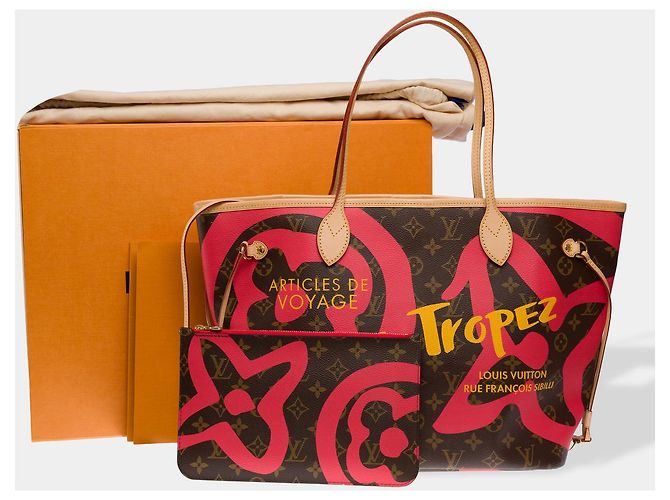 Bolso LOUIS VUITTON Neverfull en Lona Marrón - 102659 Castaño - vista 2