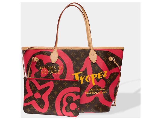 Bolso LOUIS VUITTON Neverfull en Lona Marrón - 102659 Castaño - vista 3
