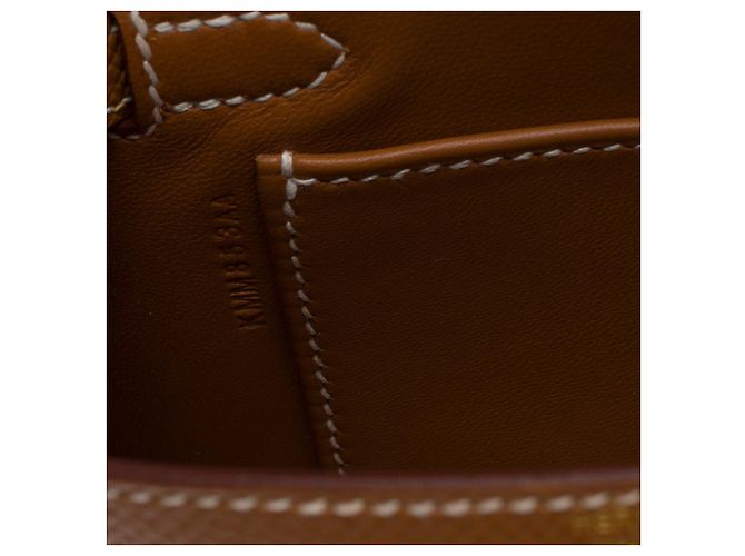 Hermès Sac HERMES Kelly Mini en Cuir Doré - 102662 - vue 8