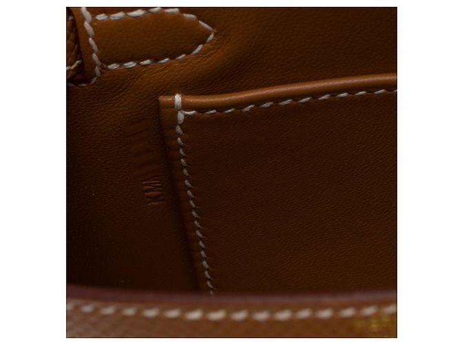 Hermès Sac HERMES Kelly Mini en Cuir Doré - 102662 - vue 9