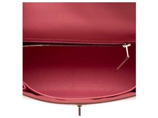 Hermès Sac HERMES Kelly 25 en Cuir Rose - 102663 - vue 11