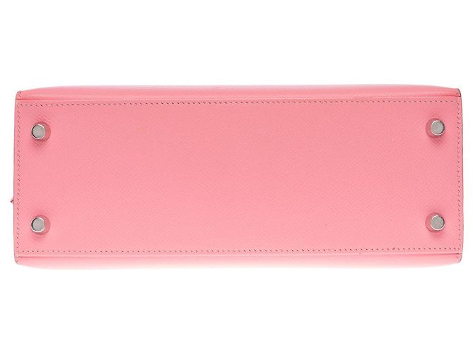 Hermès Sac HERMES Kelly 25 en Cuir Rose - 102663 - vue 13