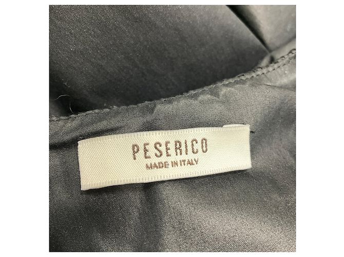 Ärmelloses Maxikleid aus Baumwolle mit schwarzen Monili-Perlen von Peserico - Ansicht 4