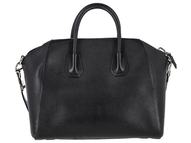 Bolsa Antigona Média Givenchy em Couro Preto - vista 3