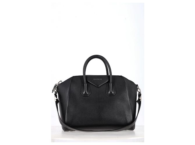 Bolsa Antigona Média Givenchy em Couro Preto - vista 9