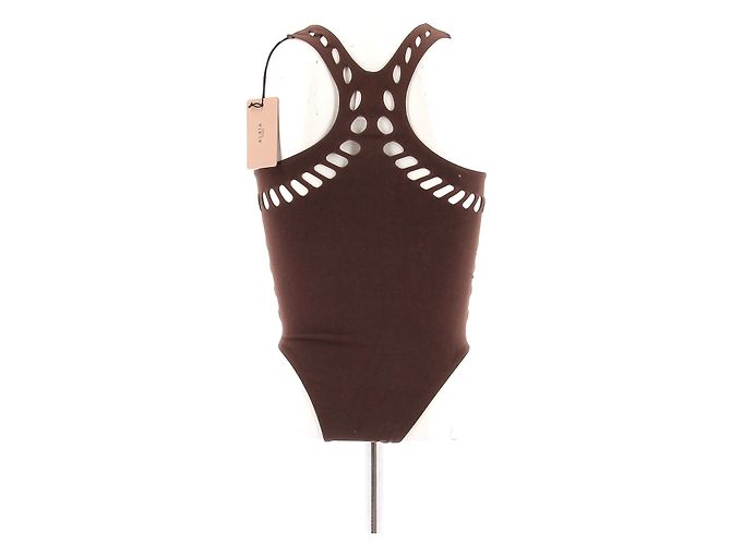Alaïa Braun einteiliger Badeanzug - Ansicht 2