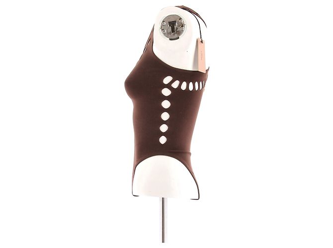 Alaïa Braun einteiliger Badeanzug - Ansicht 4