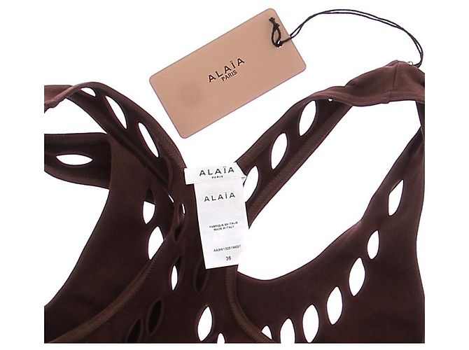 Alaïa Braun einteiliger Badeanzug - Ansicht 6