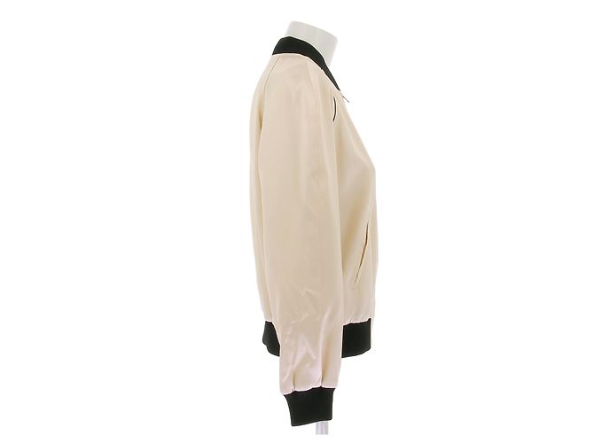 Céline Bomber satiné beige - view 3