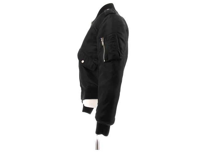 Saint Laurent Schwarzer Bomber - Ansicht 4