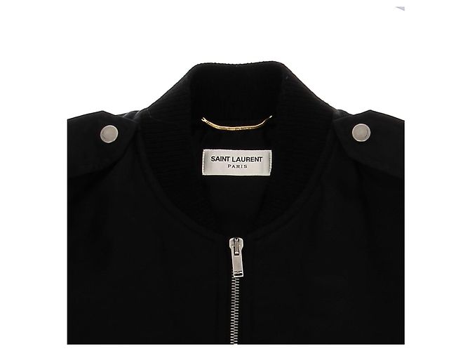 Saint Laurent Schwarzer Bomber - Ansicht 5